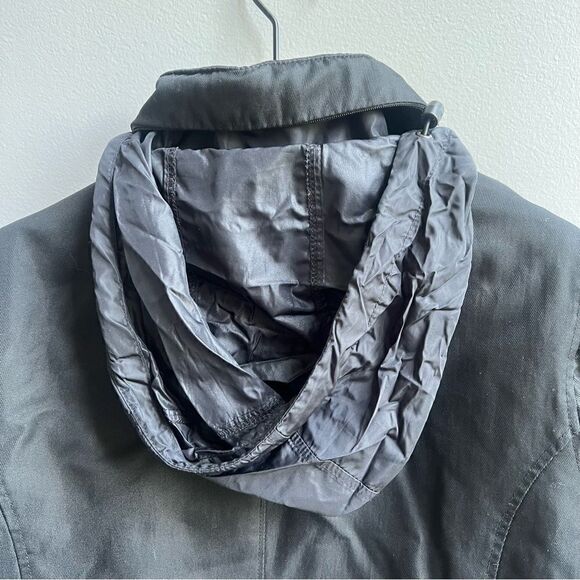 Columbia Women’s Weatherproof Black Moto Jacket with Hidden Hood Size Small - Picture 9 of 13